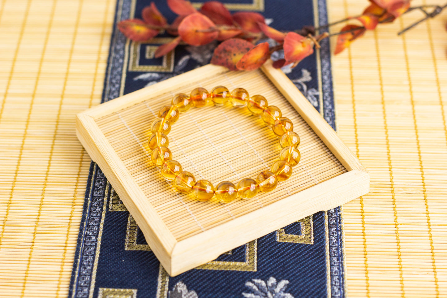 <You's jewelry>Exclusive customized yellow pagoda crystal bracelet（10+）