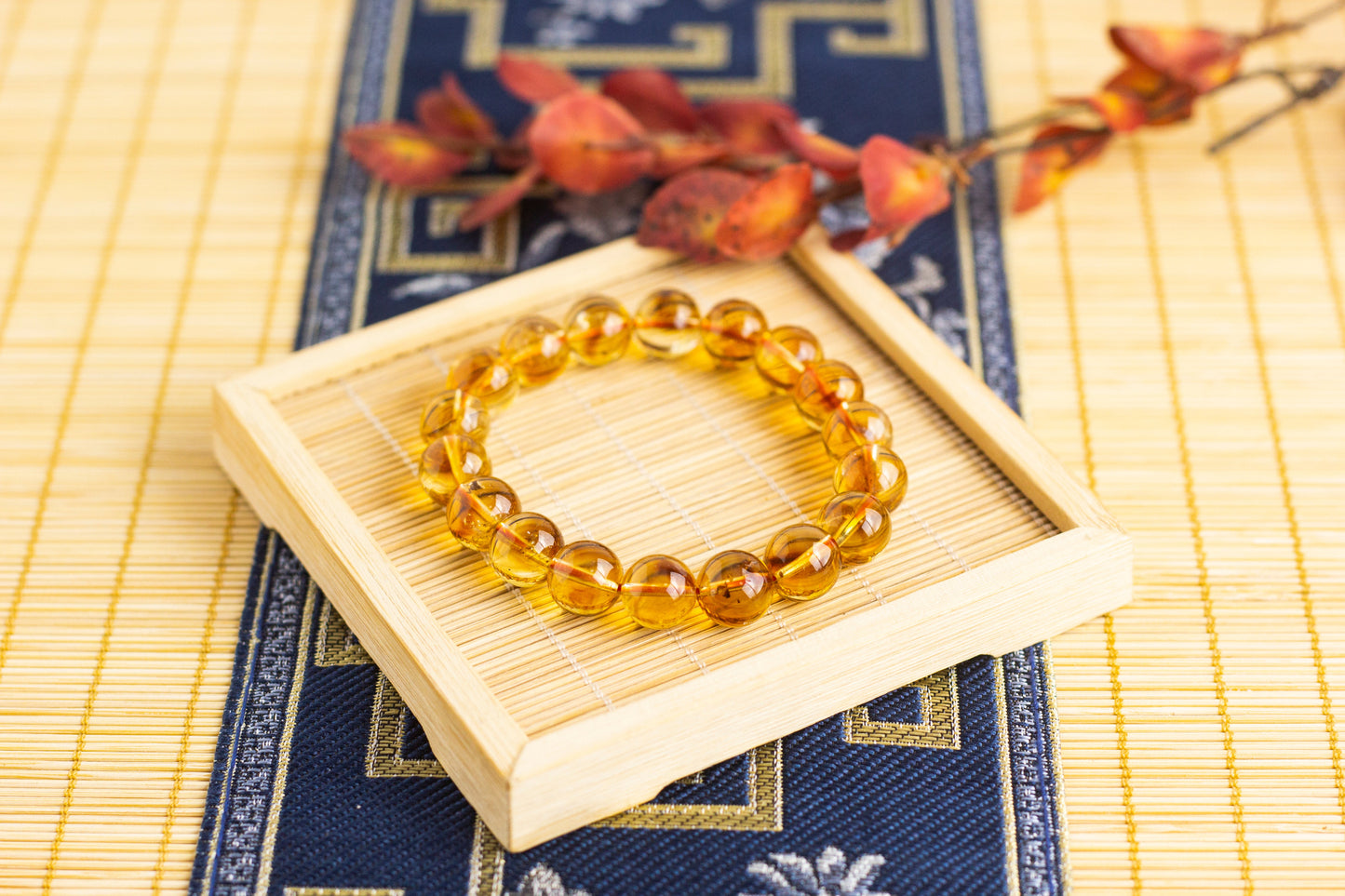 <You's jewelry>Exclusive customized yellow pagoda crystal bracelet（11+）