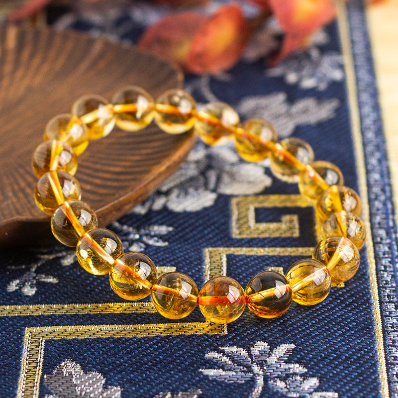 <You's jewelry>Exclusive customized yellow pagoda crystal bracelet（10+）