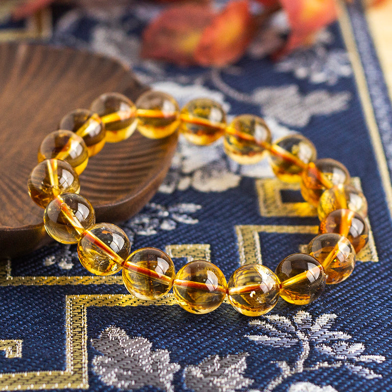 <You's jewelry>Exclusive customized yellow pagoda crystal bracelet（11+）