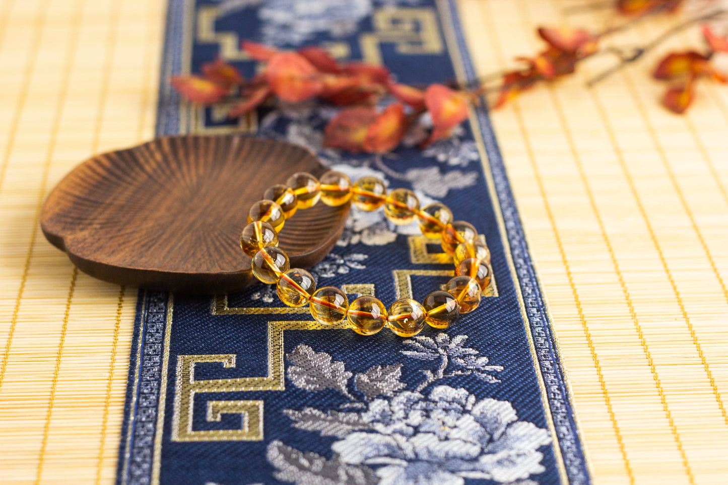 <You's jewelry>Exclusive customized yellow pagoda crystal bracelet（11+）