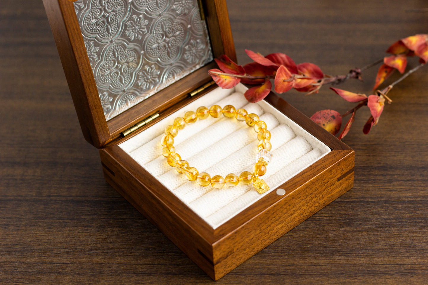 <You's jewelry>Exclusive customized yellow pagoda crystal bracelet（8+）