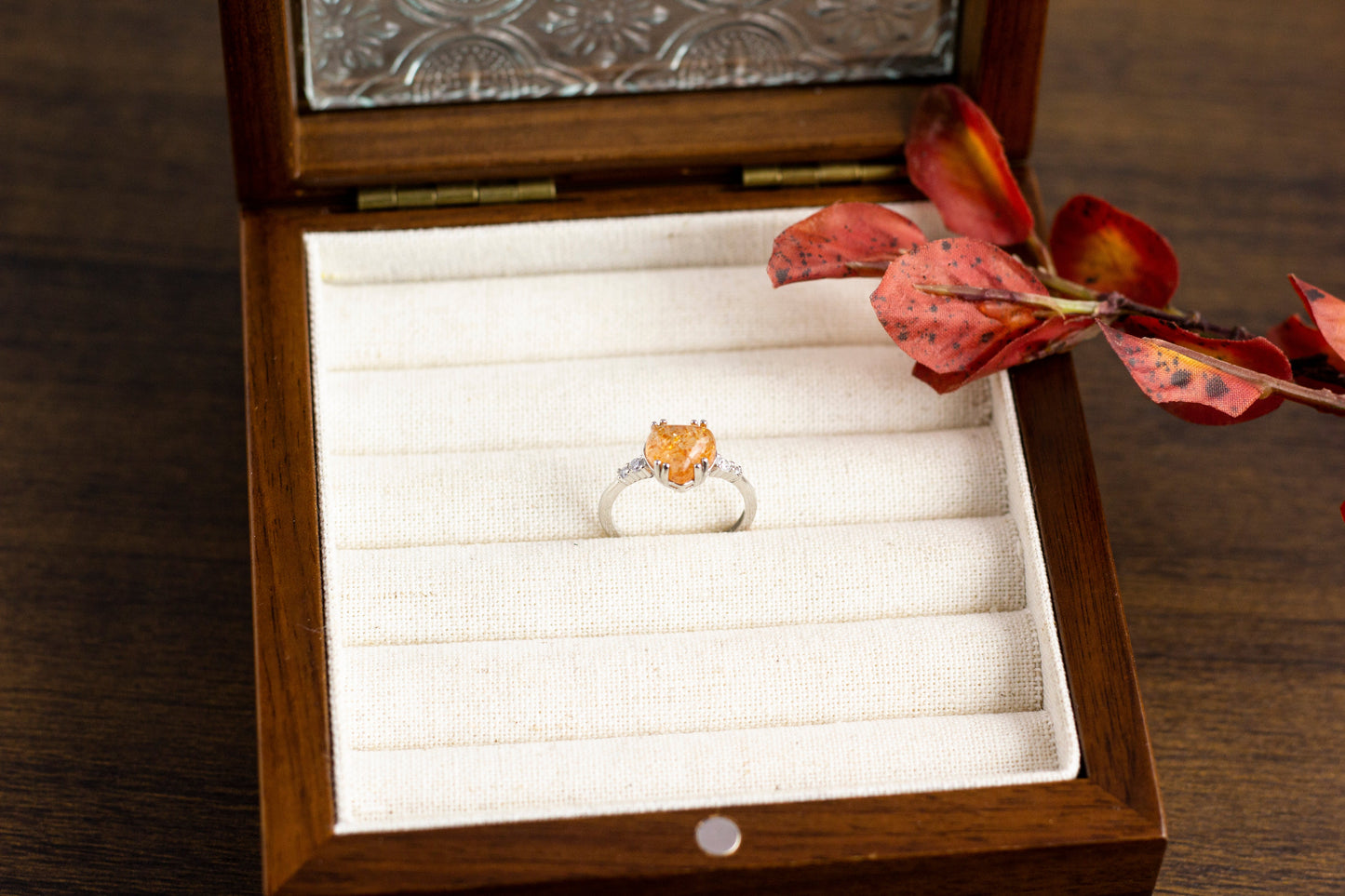 <You's jewelry>Exclusive customized sunstone ring