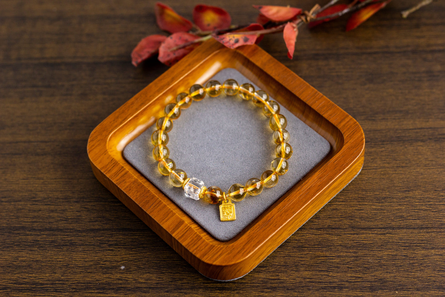 <You's jewelry>Exclusive customized yellow pagoda crystal bracelet（8+）