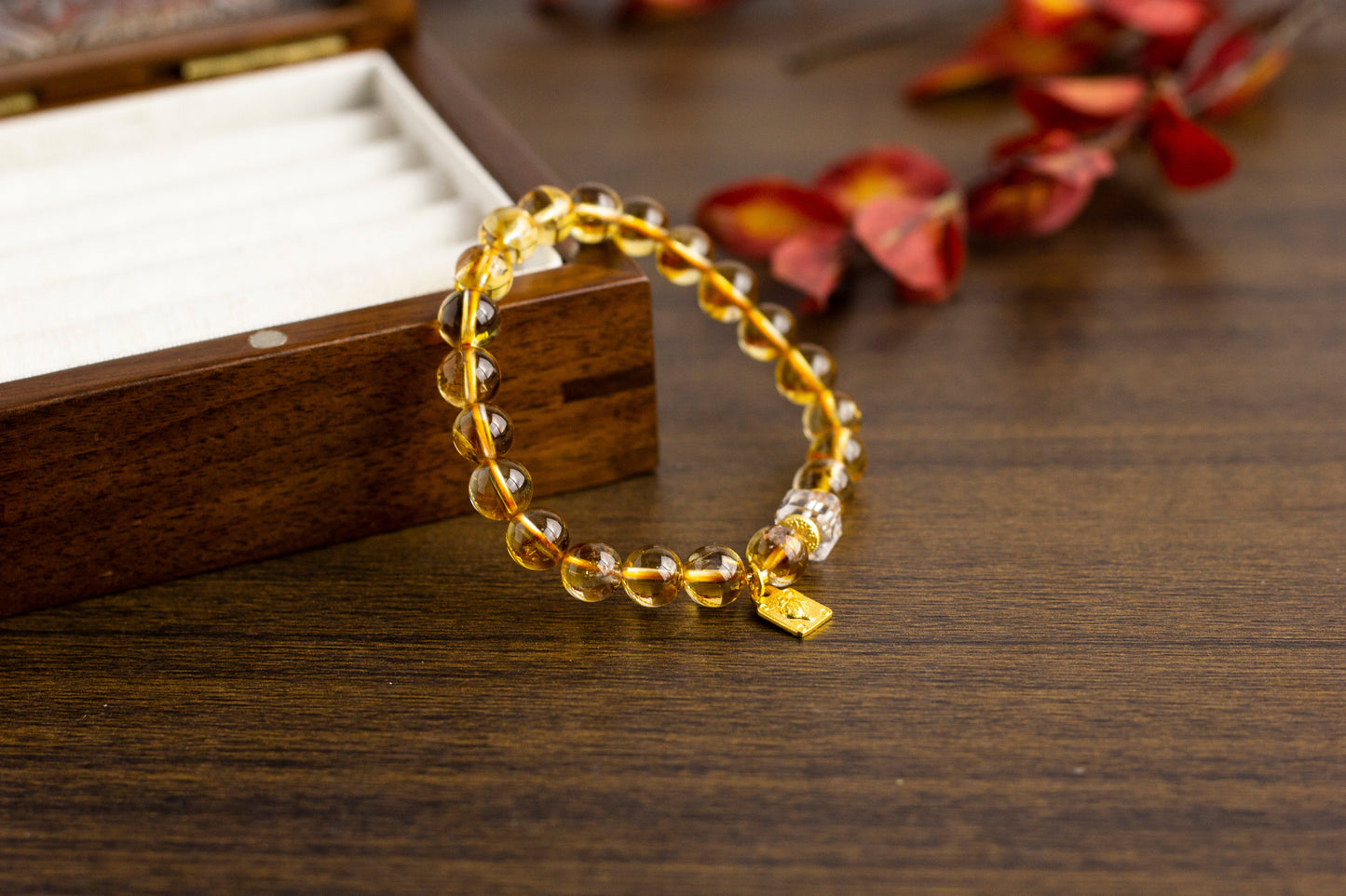 <You's jewelry>Exclusive customized yellow pagoda crystal bracelet（8+）