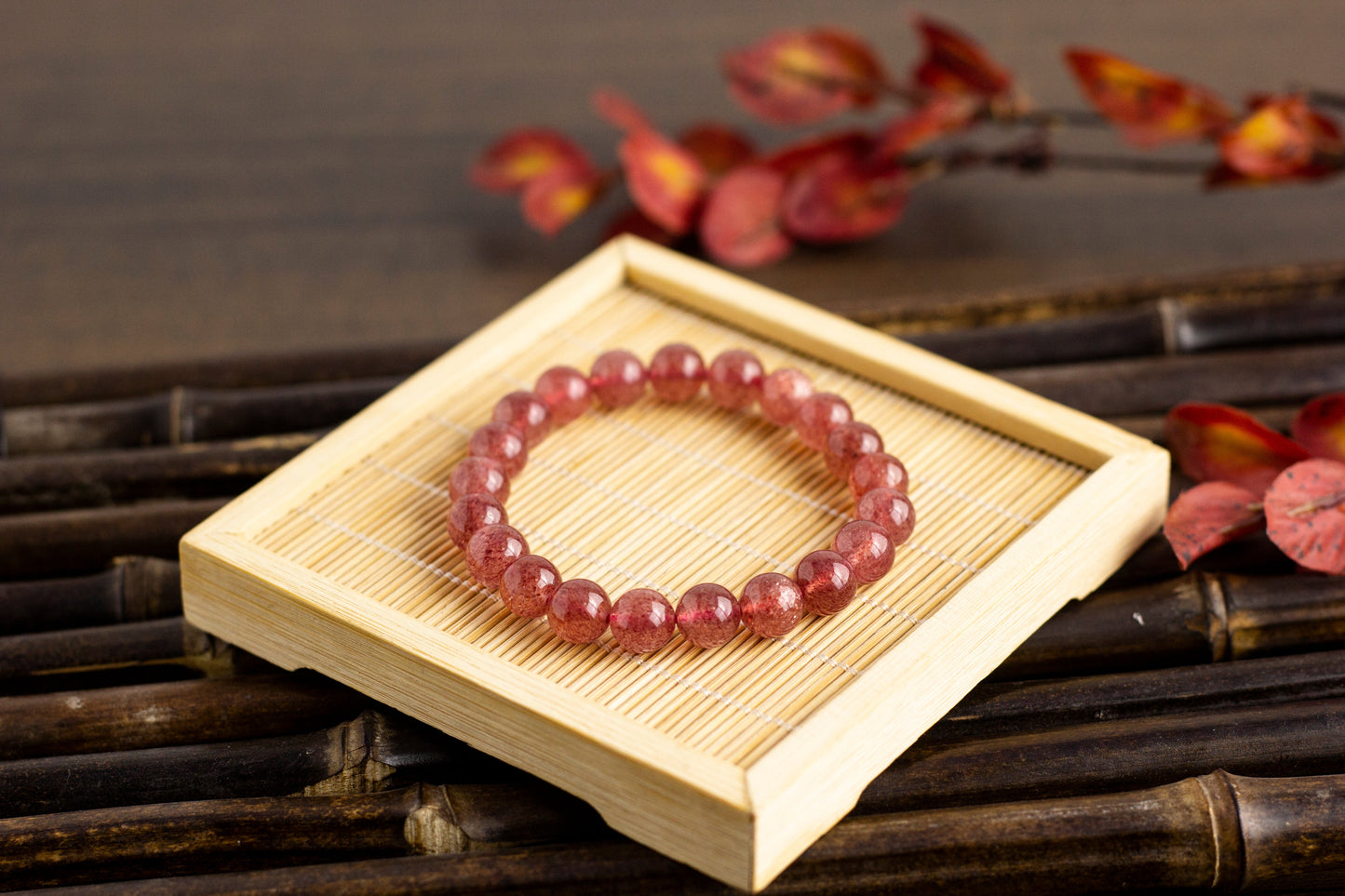 <You's jewelry>Exclusive customized strawberry crystal bracelet（9+）