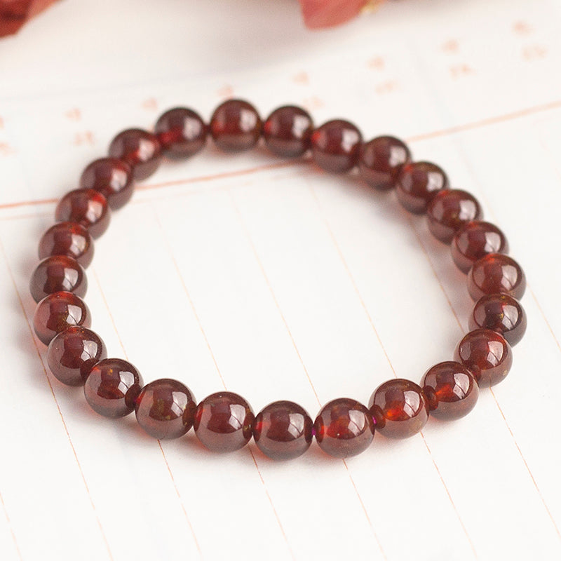 <You's jewelry>Exclusive customized garnet bracelet（7+）