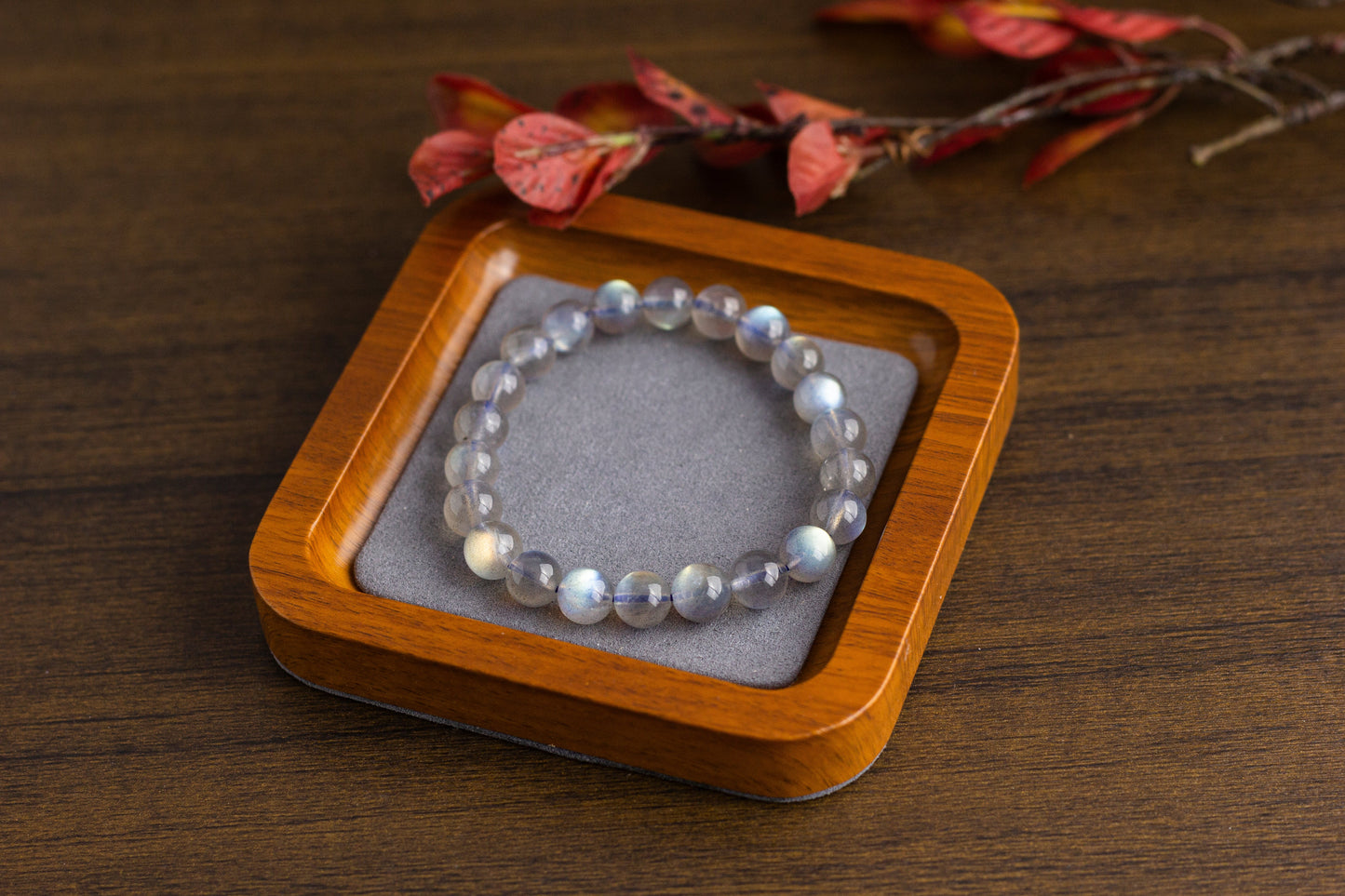 <You's jewelry>Exclusive customized gray moonlight bracelet（8+）