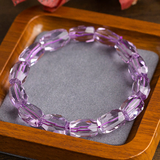 <You's jewelry>Exclusive customized amethyst faceted bracelet