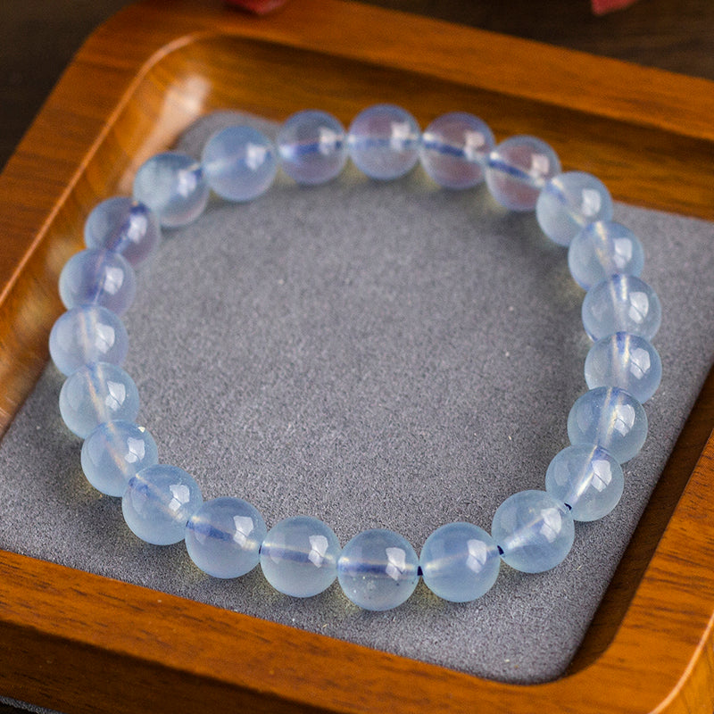 <You's jewelry>Exclusive customized aquamarine bracelet（8+）