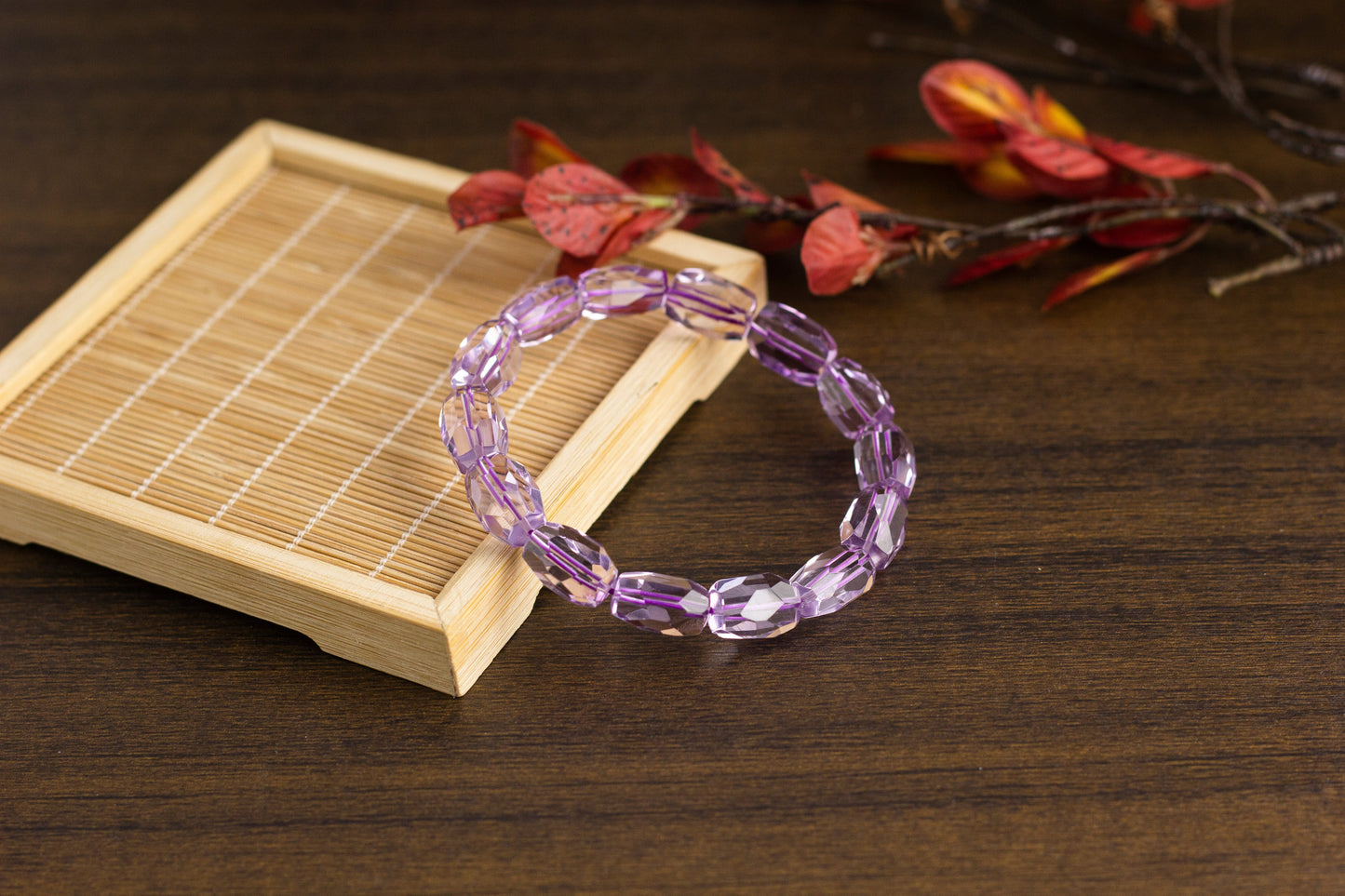 <You's jewelry>Exclusive customized amethyst faceted bracelet