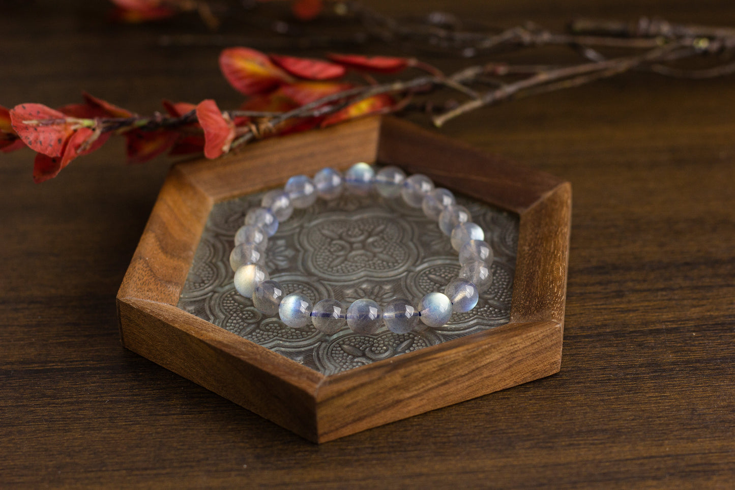 <You's jewelry>Exclusive customized gray moonlight bracelet（8+）