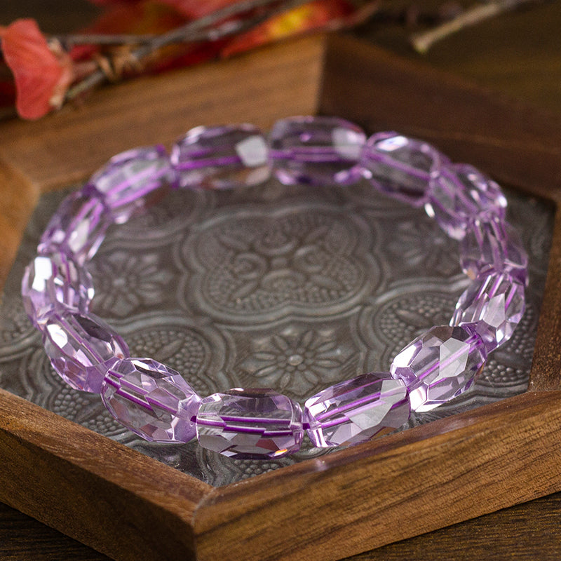 <You's jewelry>Exclusive customized amethyst faceted bracelet