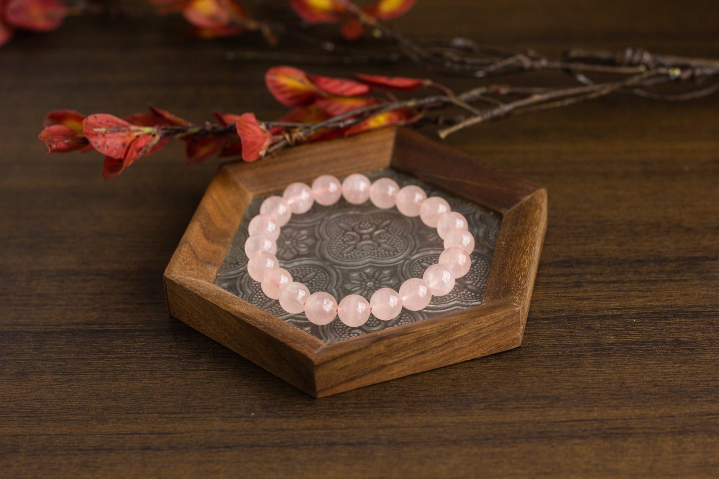 <You's jewelry>Exclusive customized rose quartz bracelet（9+）