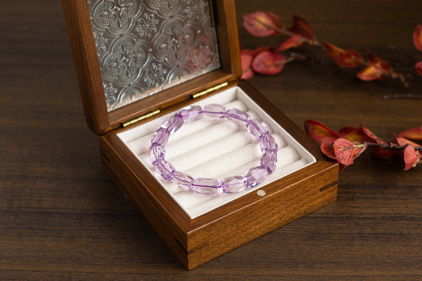 <You's jewelry>Exclusive customized amethyst faceted bracelet