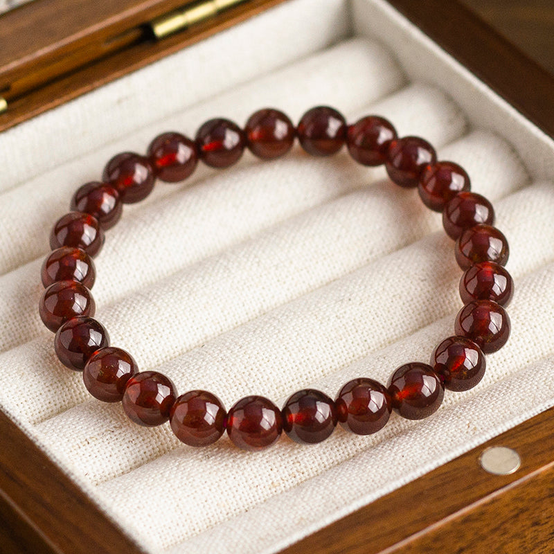 <You's jewelry>Exclusive customized garnet bracelet（7+）