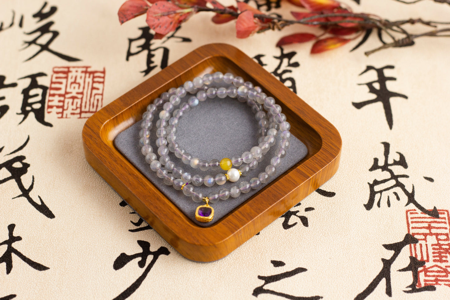 <You's jewelry>Exclusive customized gray moonlight bracelet（5+）