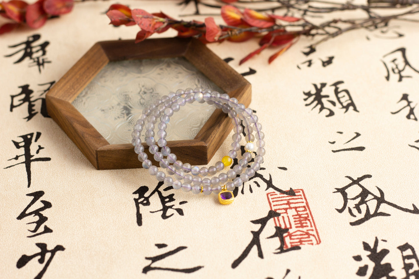 <You's jewelry>Exclusive customized gray moonlight bracelet（5+）