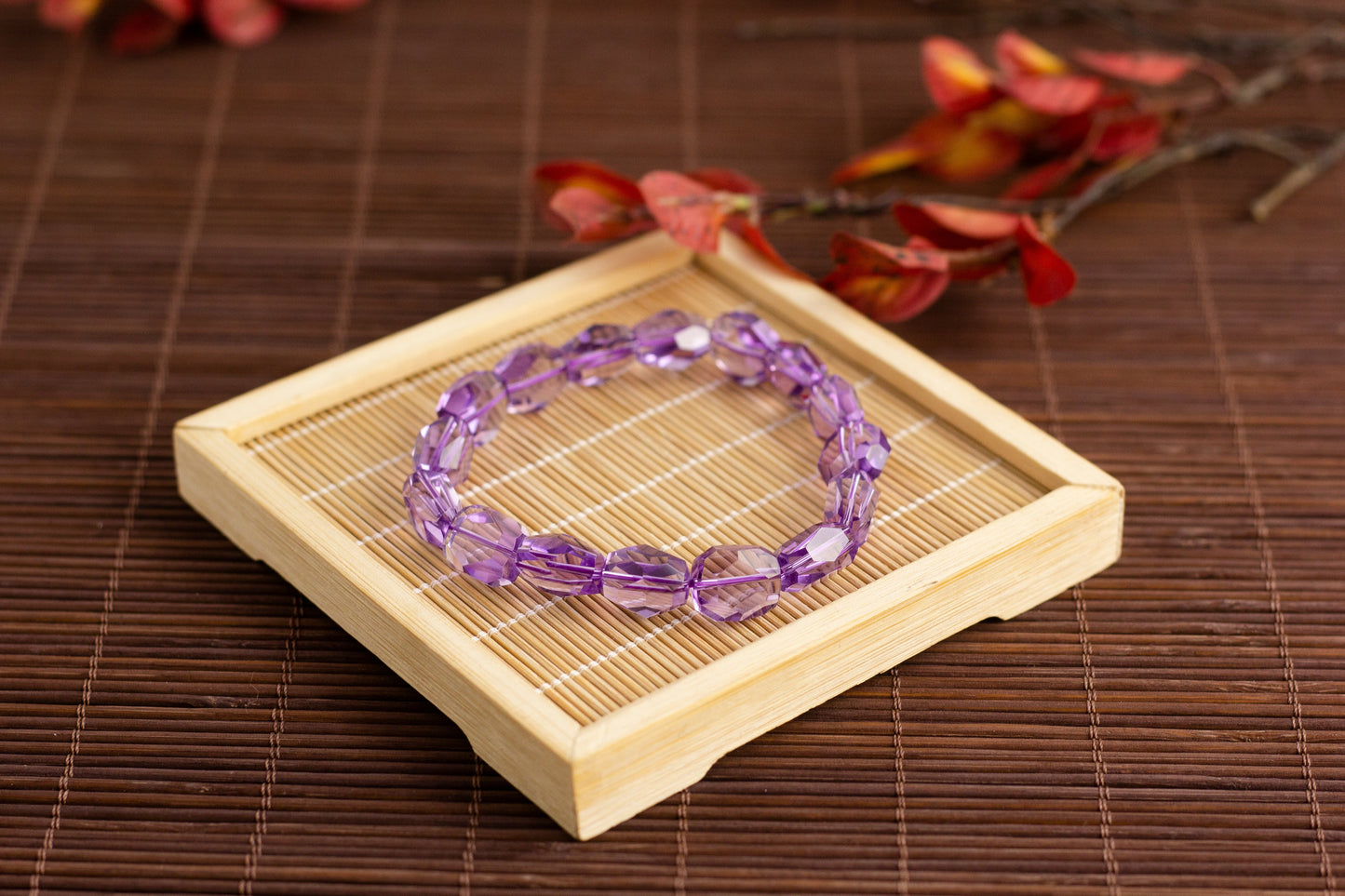 <You's jewelry>Exclusive customized amethyst faceted bracelet