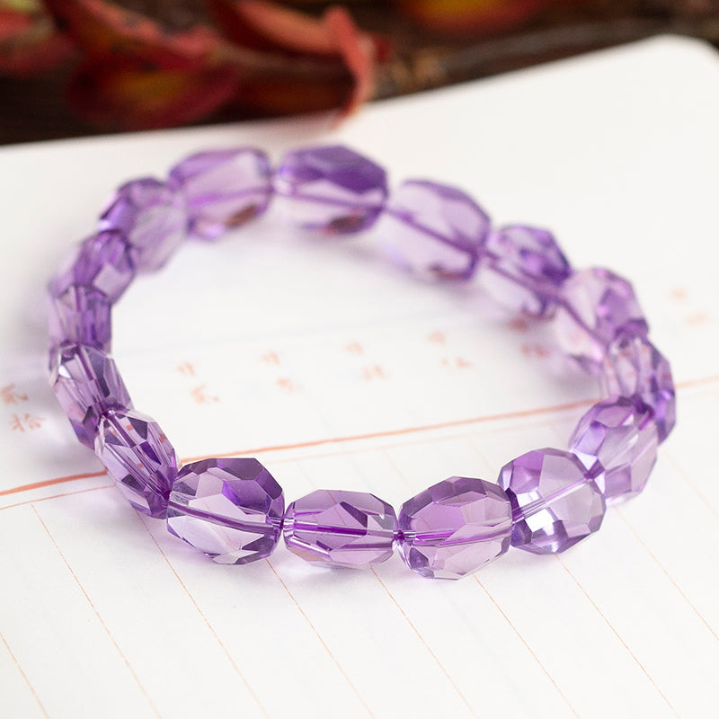 <You's jewelry>Exclusive customized amethyst faceted bracelet