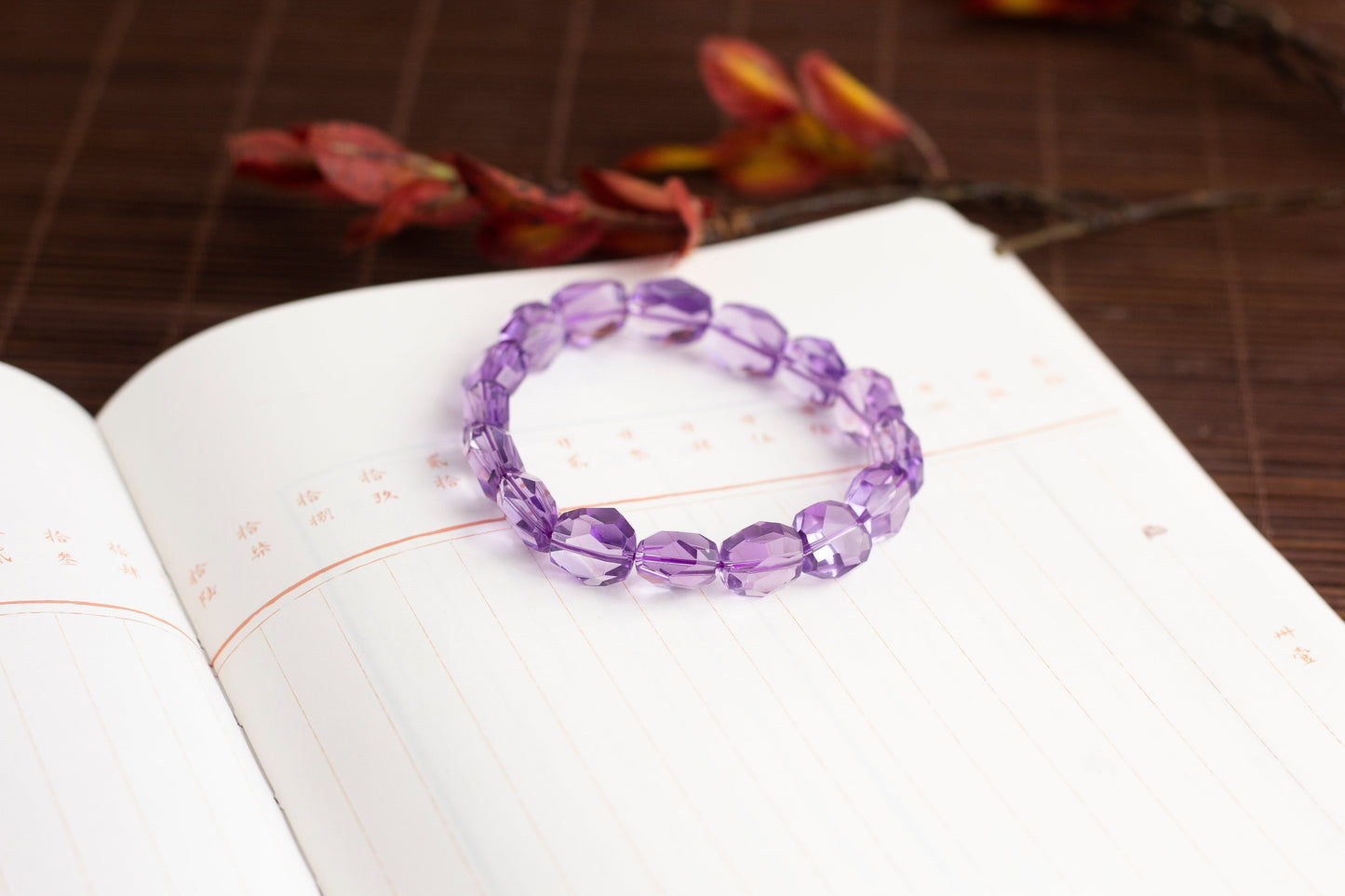 <You's jewelry>Exclusive customized amethyst faceted bracelet