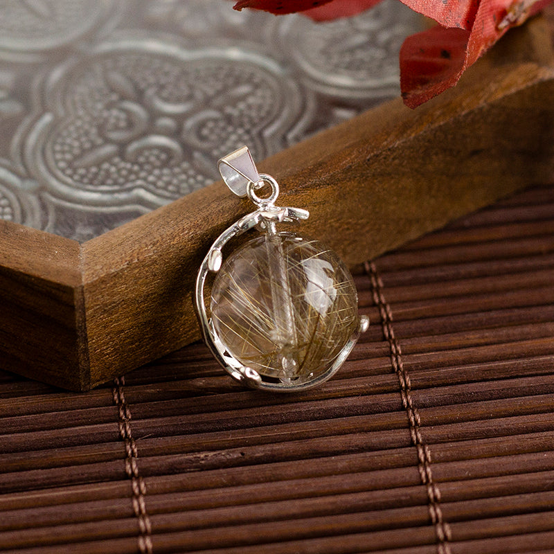 <You's jewelry>Exclusive customized silver Titanium crystal pendant