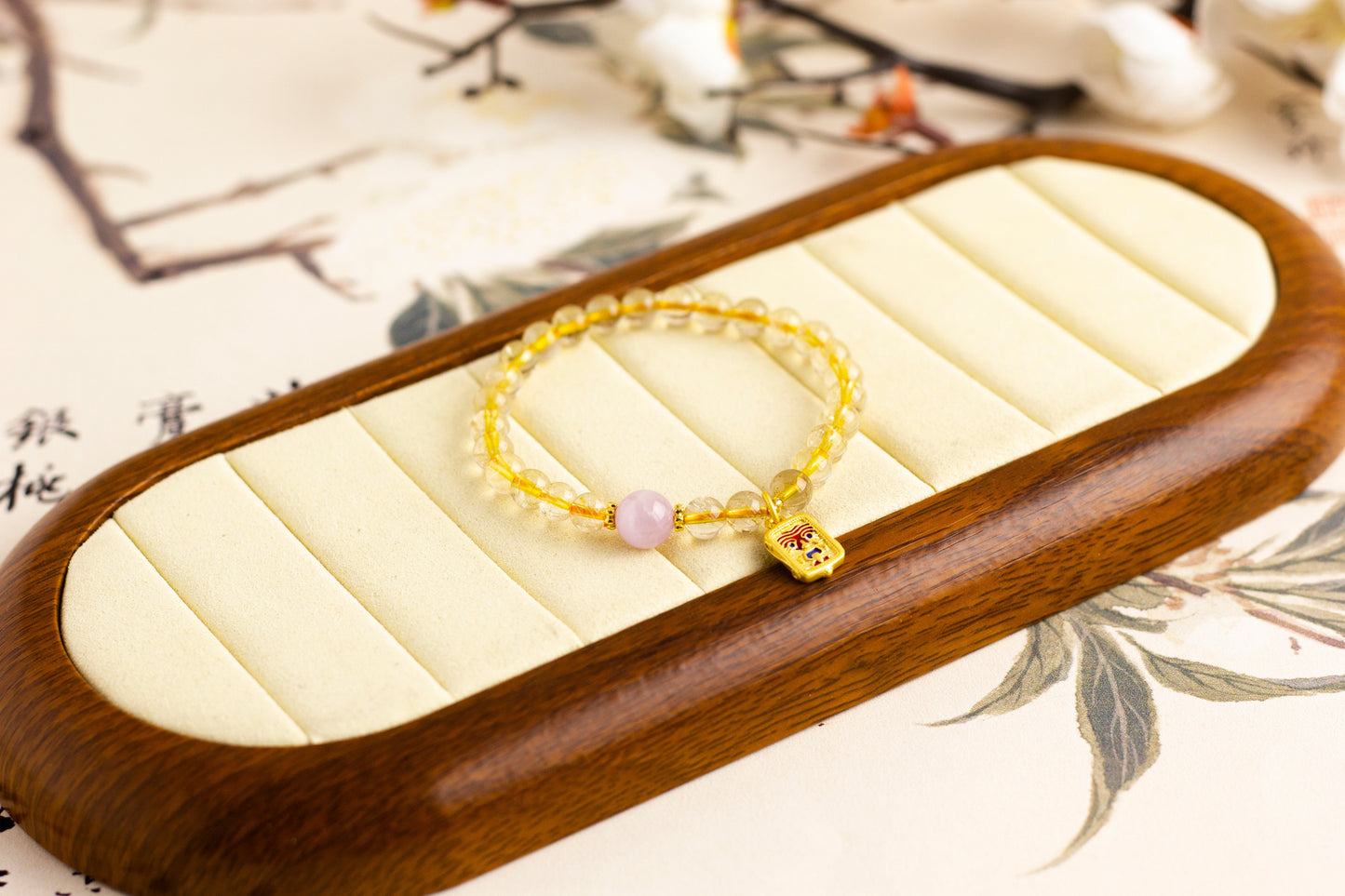 <You's jewelry>Exclusive customized Gold Titanium crystalbracelet（5+）