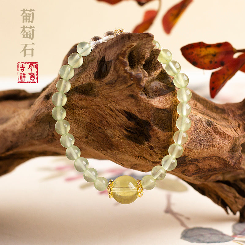 <You's jewelry>Exclusive customized prehnite bracelet