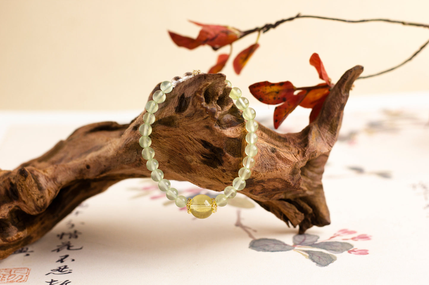 <You's jewelry>Exclusive customized prehnite bracelet