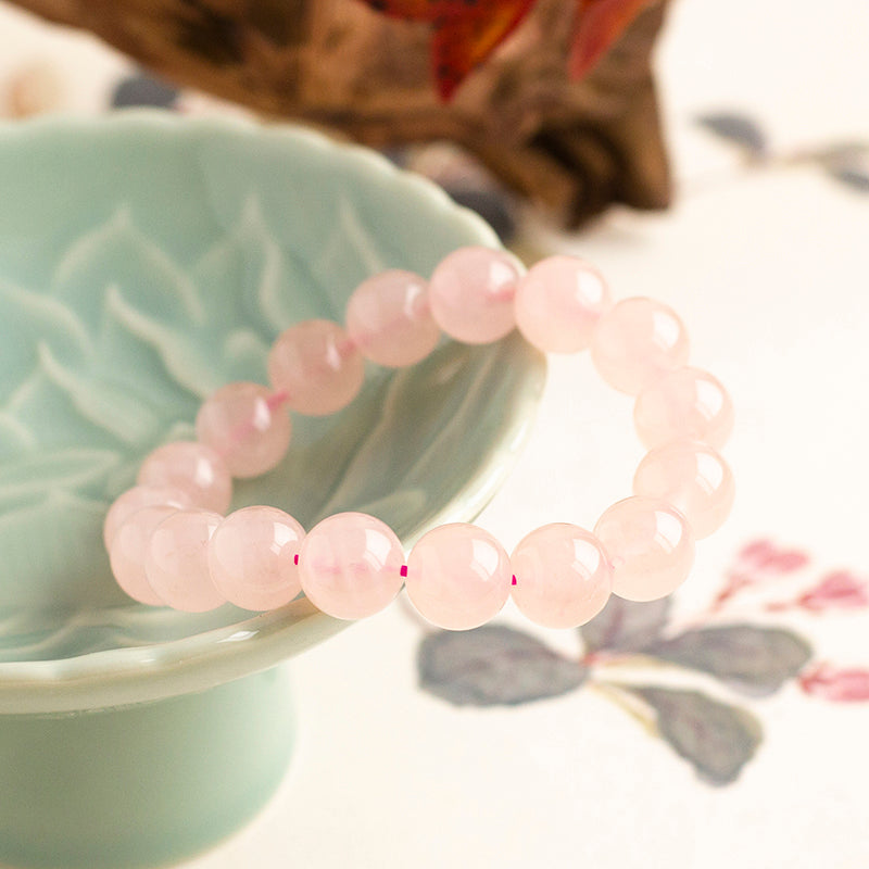 <You's jewelry>Exclusive customized Rose Quartz bracelet(12+)