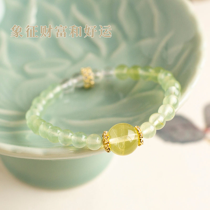 <You's jewelry>Exclusive customized prehnite bracelet