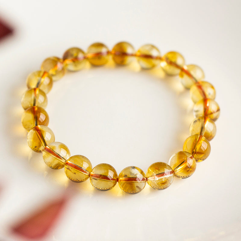 <You's jewelry>Exclusive customized yellow pagoda crystal bracelet (9+)