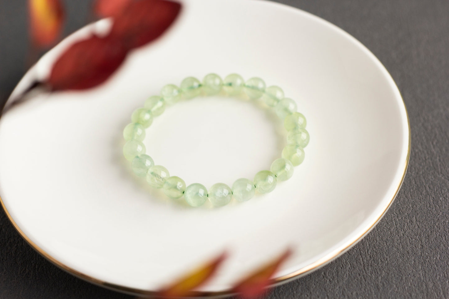 <You's jewelry>Exclusive customized prehnite bracelet (8+)