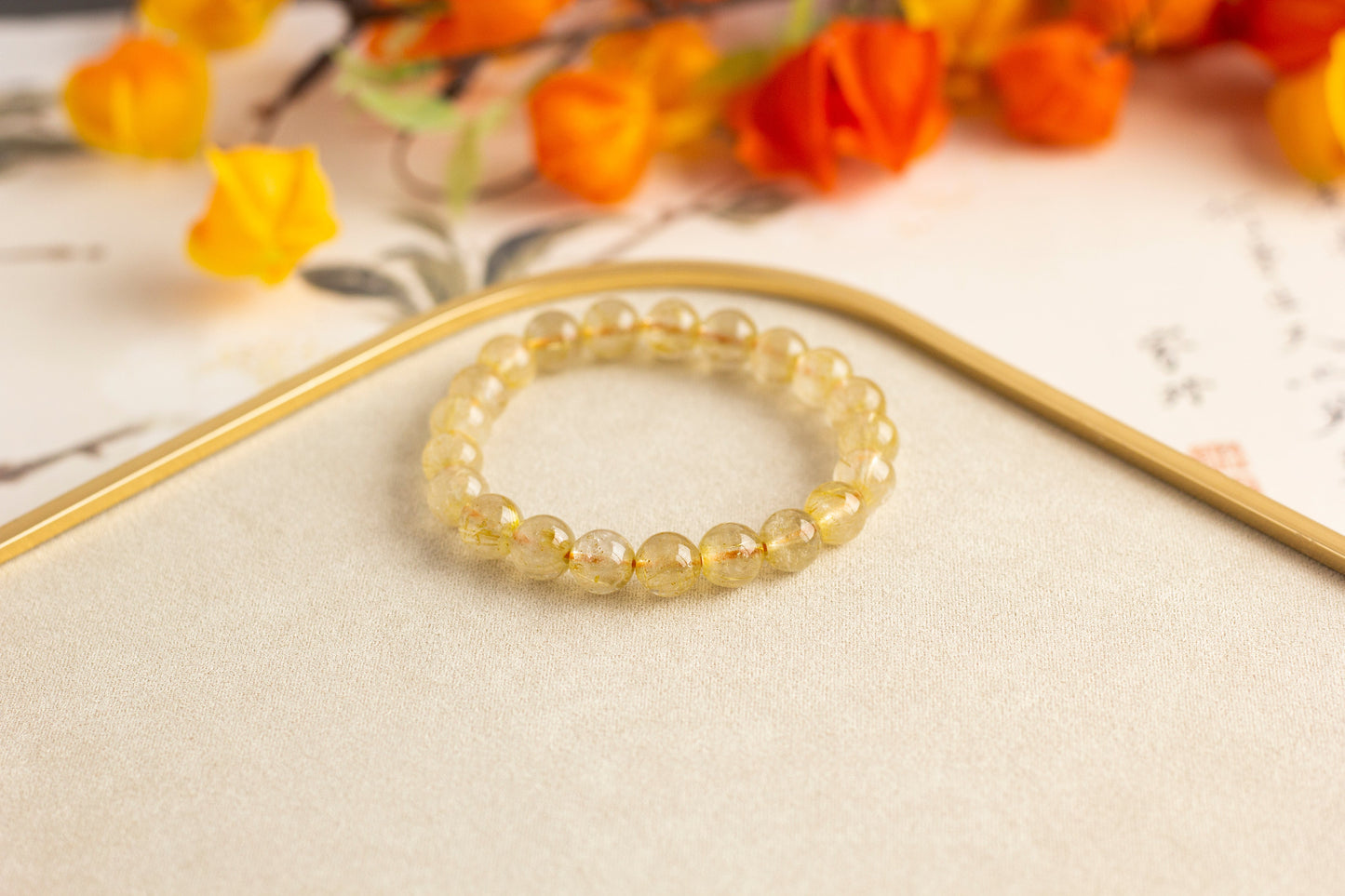 <You's jewelry>Exclusive customized golden crystal bracelet (9+)