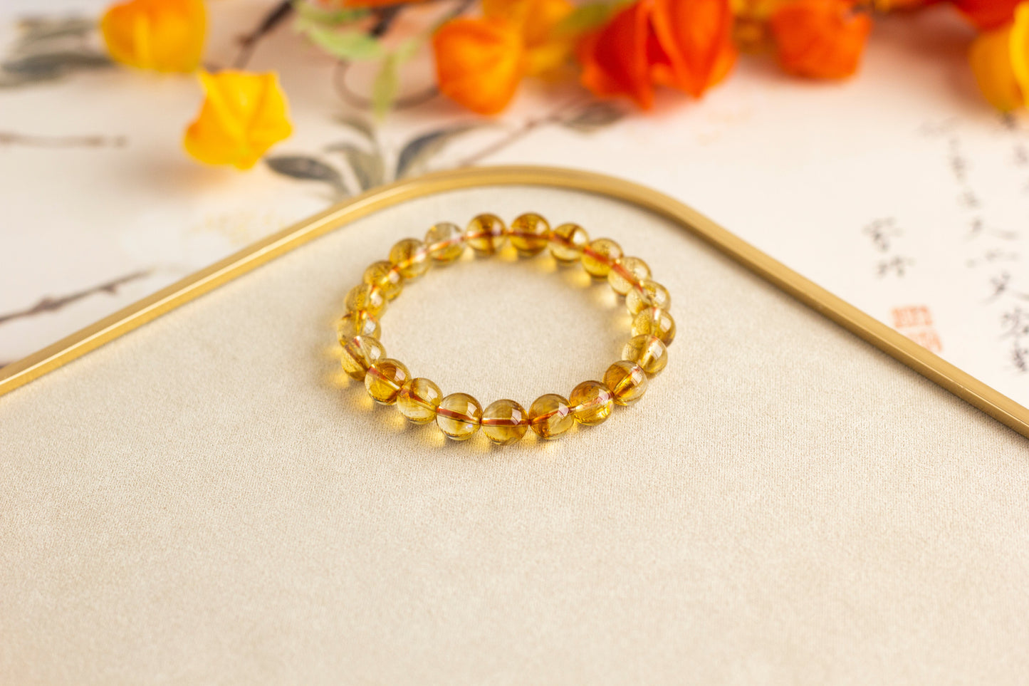 <You's jewelry>Exclusive customized yellow pagoda crystal bracelet (9+)