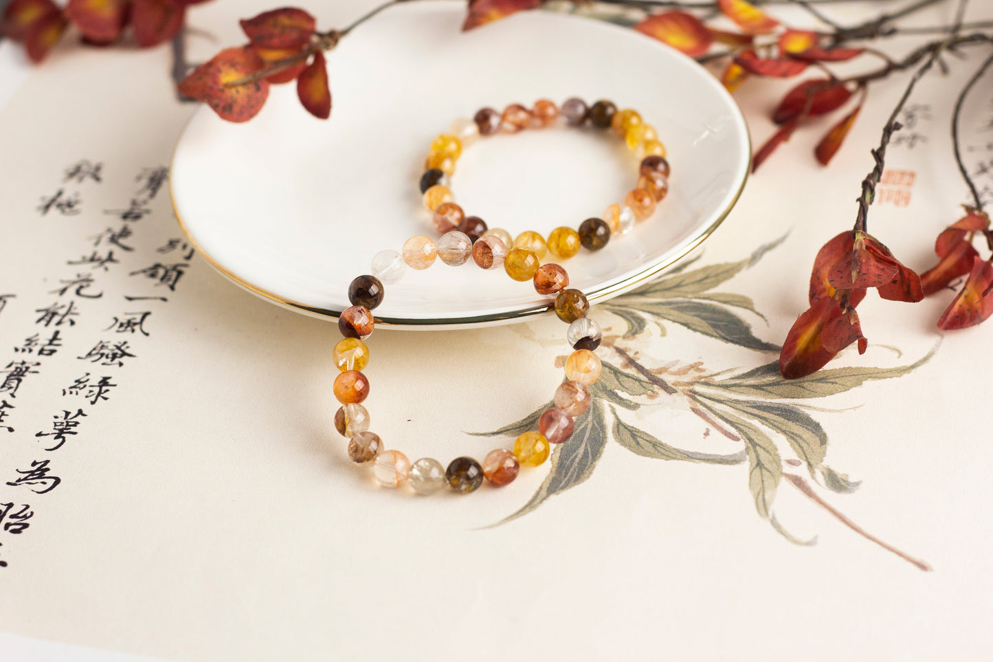 <You's jewelry>Exclusive customized koi plastic flower bracelet (8+)