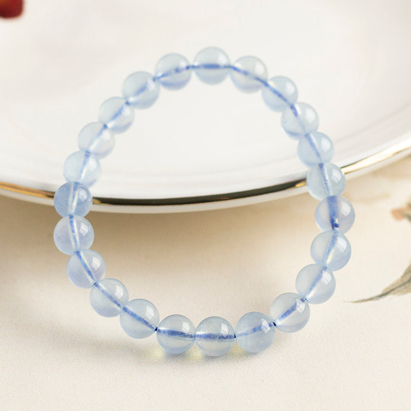 <You's jewelry>Exclusive customized aquamarine bracelet (8+)