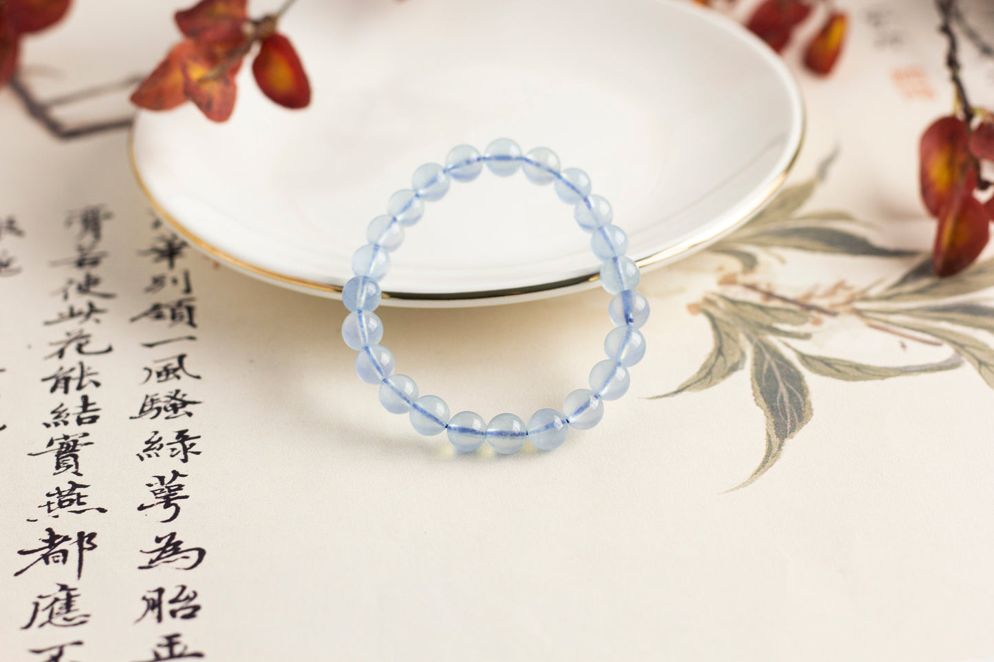 <You's jewelry>Exclusive customized aquamarine bracelet (8+)