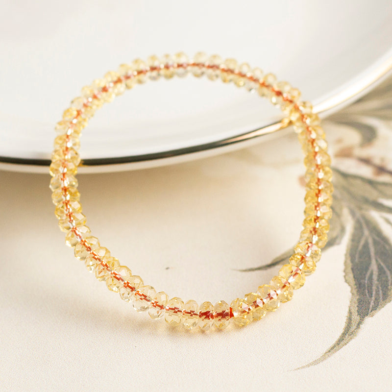 <You's jewelry>Exclusive customized citrine bracelet (6+)