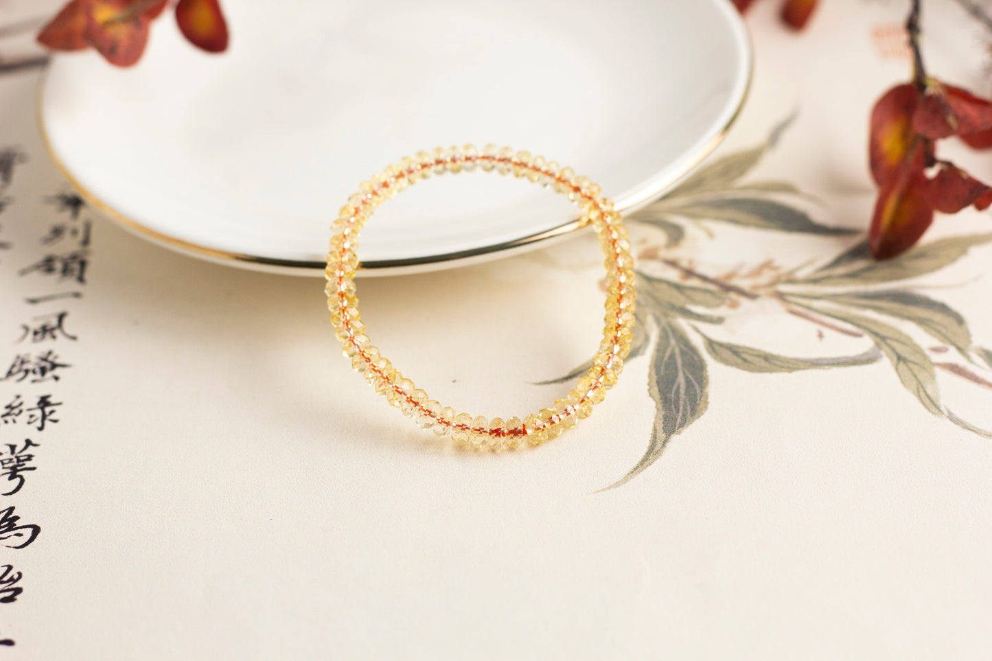 <You's jewelry>Exclusive customized citrine bracelet (6+)