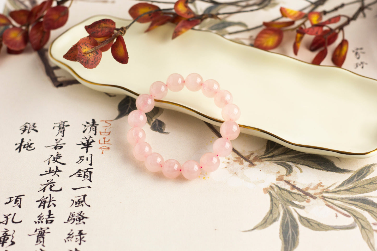 <You's jewelry>Exclusive customized pink crystal bracelet (12+)