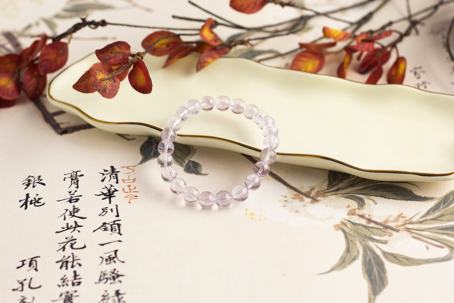 <You's jewelry>Exclusive customized amethyst bracelet (8+)