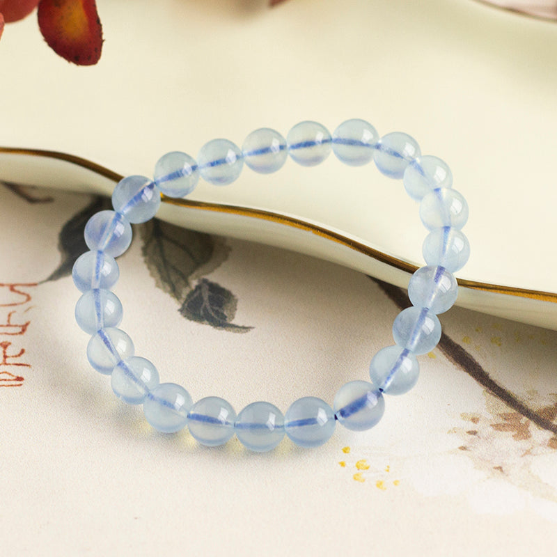 <You's jewelry>Exclusive customized aquamarine bracelet (8+)