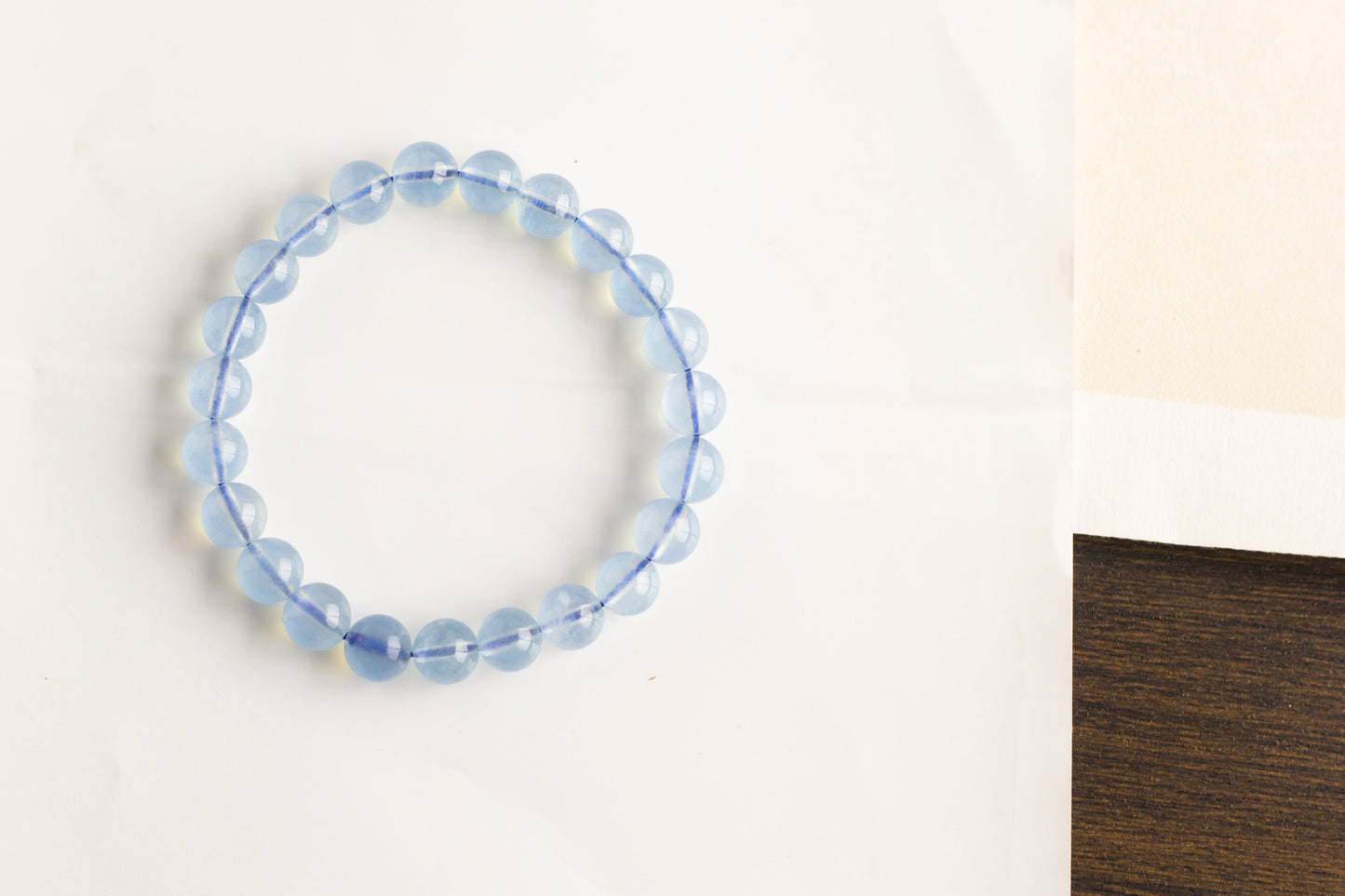 <You's jewelry>Exclusive customized aquamarine bracelet (8+)