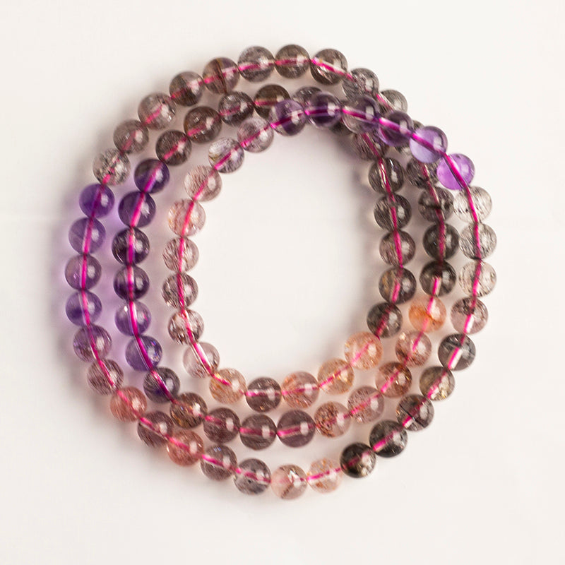 <You's jewelry>Exclusively customized super seven gradient multi-circle bracelet (6+)