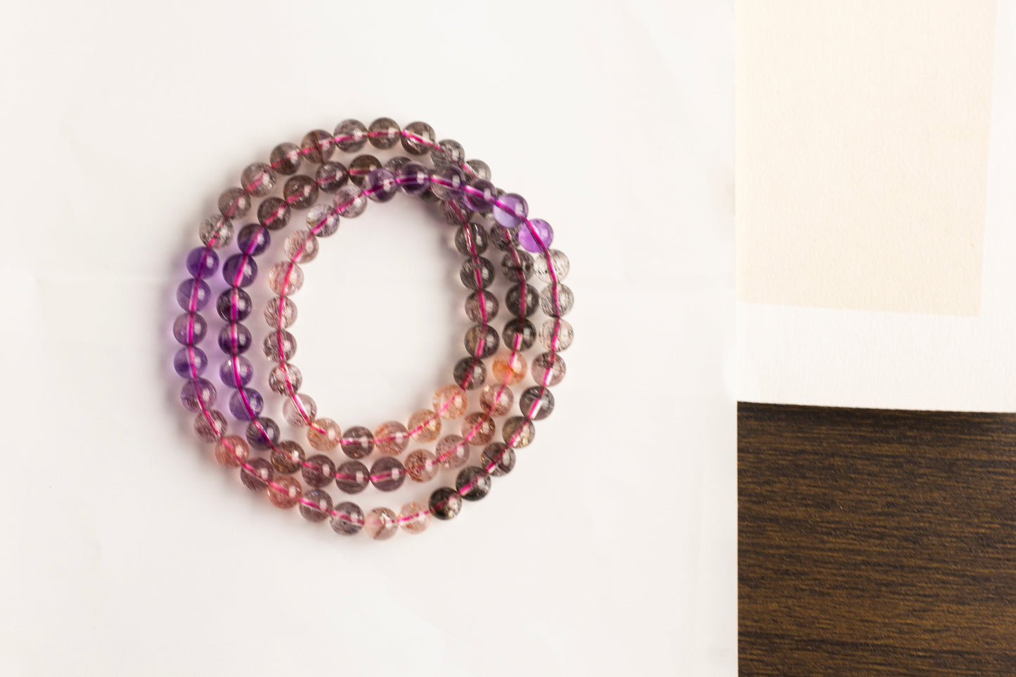 <You's jewelry>Exclusively customized super seven gradient multi-circle bracelet (6+)