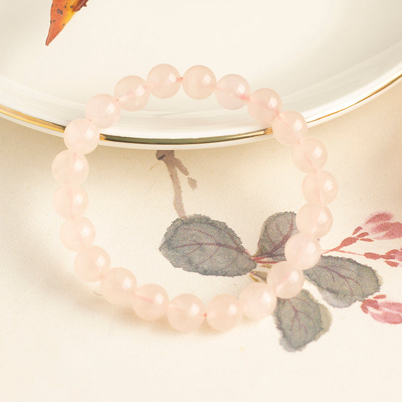 <You's jewelry>Exclusive customized rose quartz bracelet (8+)