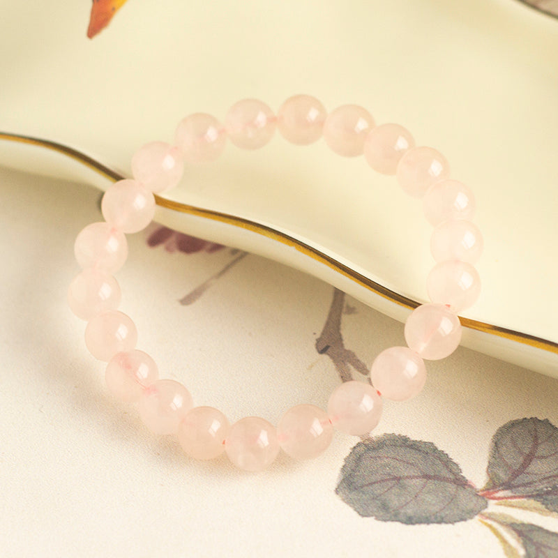 <You's jewelry>Exclusive customized rose quartz bracelet (8+)