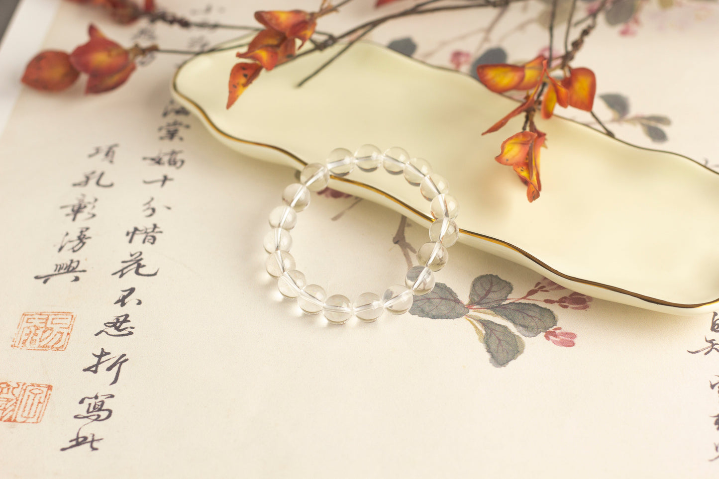 <You's jewelry>Exclusive customized white crystal bracelet (10+)