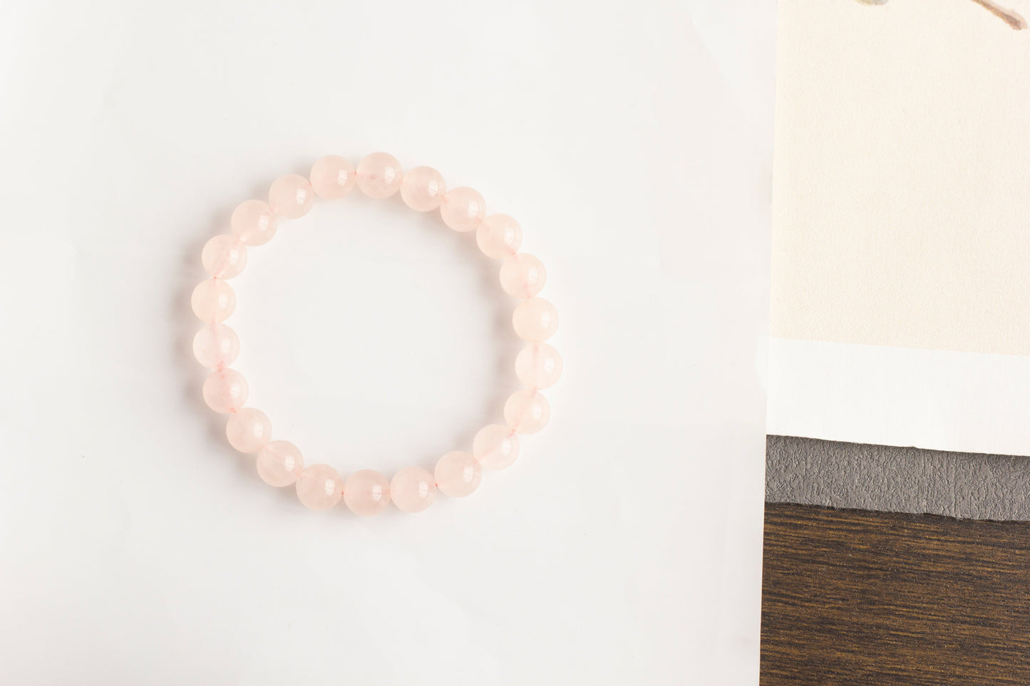 <You's jewelry>Exclusive customized rose quartz bracelet (8+)